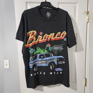 Sale: Mens Dark Gray Washed Graphic Tee - Size XL